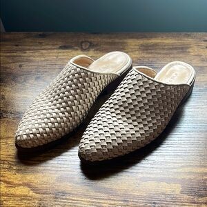 Nisolo Ama Woven Mule in Ivory 7.5